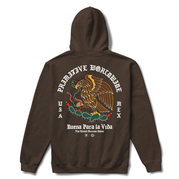 Sudadera Primitive Vida Hood - Cafe