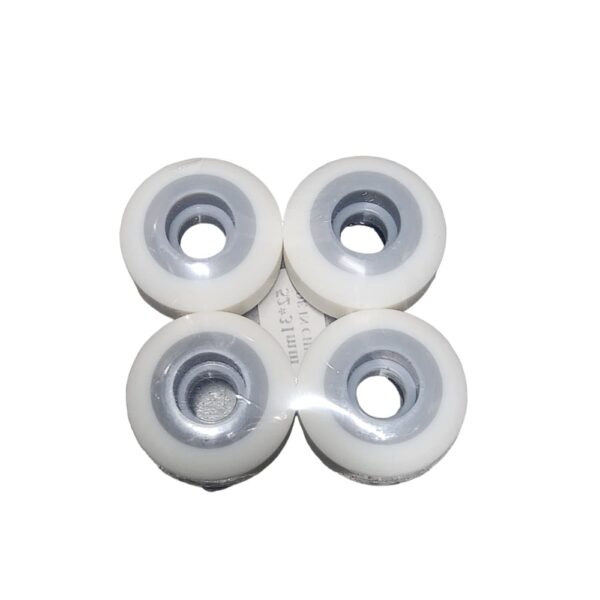 Llantas Lisas Bicolor 51mm 99a - Blanco/Gris