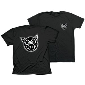 Playera PIG Head - Negro