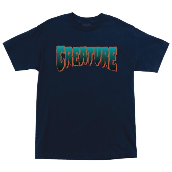 Playera Creature Logo - Azul