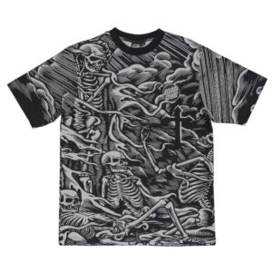 Playera Santa Cruz Obrien Purgatory AOP - Negro