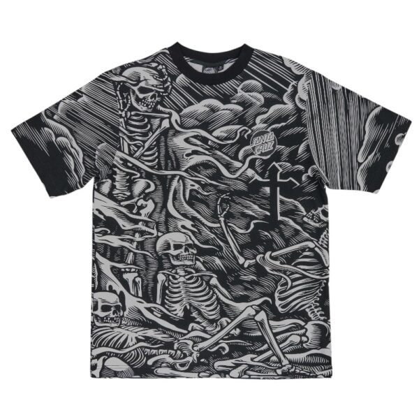 Playera Santa Cruz Obrien Purgatory AOP - Negro